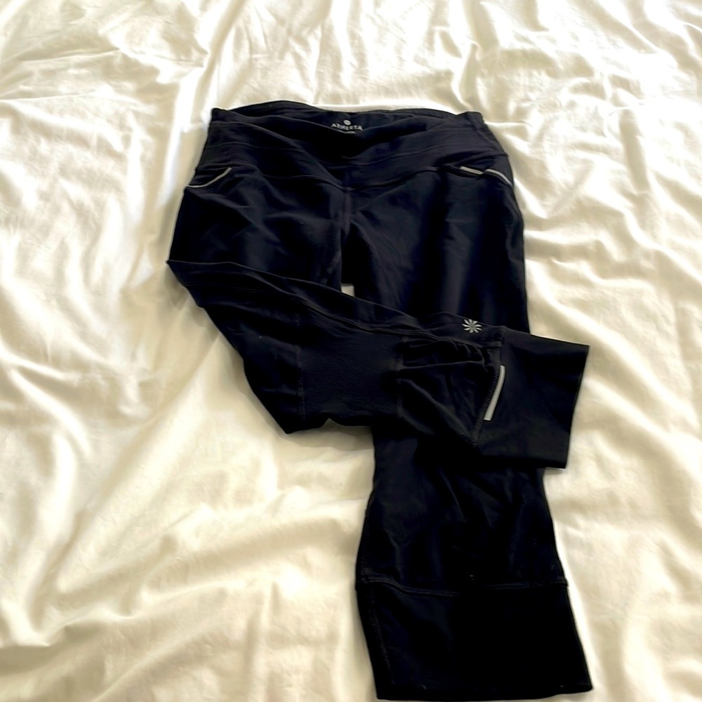 Black Athleta Run Capri